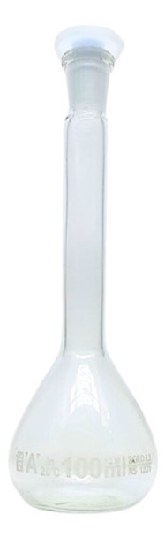 Balão Volumétrico 100ml Vidro C/ Rolha Poli - Combo 3 Peças 0
