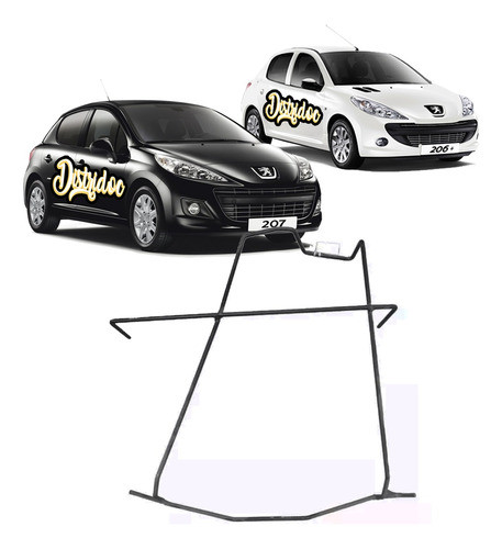 Jaula Soporte Rueda De Auxilio Peugeot 206 207 0