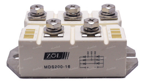 Mds200-16 Puente Rectificador Trifasico 200a 1600v 0