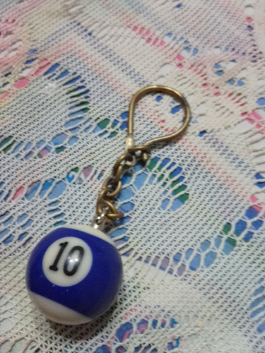 Llavero En Forma De Bola De Villar Pool. Único. 0
