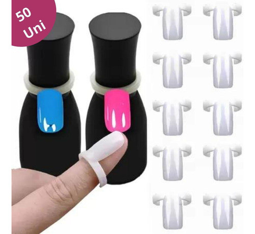 50 Peças Setor Nail Anel Amostras De Cor De Unha 0