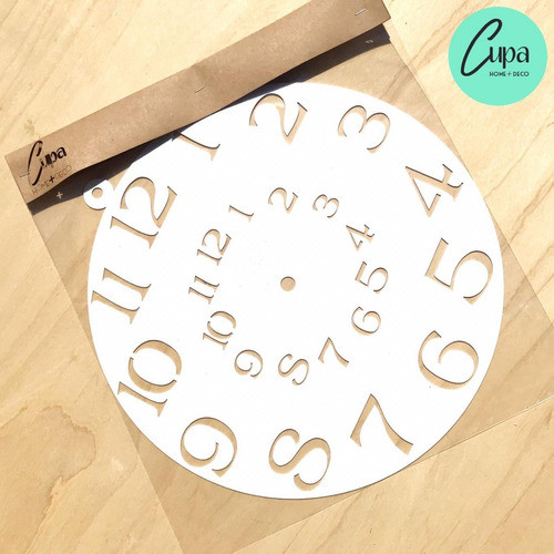 Kit 2 Stencil-stencils Decorativo Reloj - 0