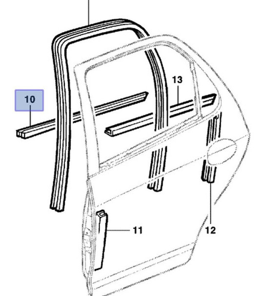 Media Coliza Exterior Trasera Izquierda Chevrolet Celta 5pta 0