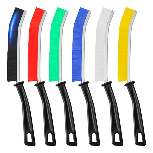 Cepillo De Cerdas Duras Para Limpiar Estrechos, 6 Piezas 0