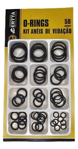 Kit Vedação O-ring Arruela Kit Anel Borracha Isoladora 50pçs 0
