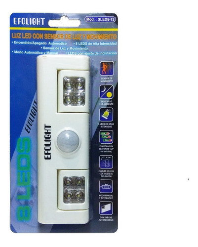 Luz Led Efoligh Con Sensor De Movimiento - Electroimporta 0