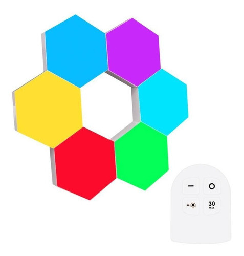 Modulos Led Hexagonales Táctil Con Control Remoto Diginet 0