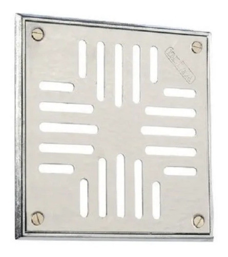 Reja Para Piso Delta Acero Caja Plomo 11x11 0