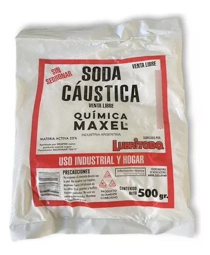 Soda Caustica 500 G Maxel 0