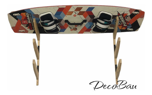 Soporte 3 Tablas Kitesurf Surf Skate Snow Madera 0