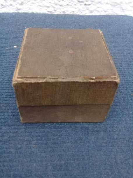 Caja Cuadrada Antigua De Madera Con Contratapa. 0