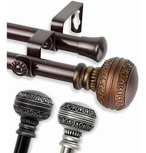 Vara Desyne Set De Barra Para Cortina De Vidrio De Ornamento 0