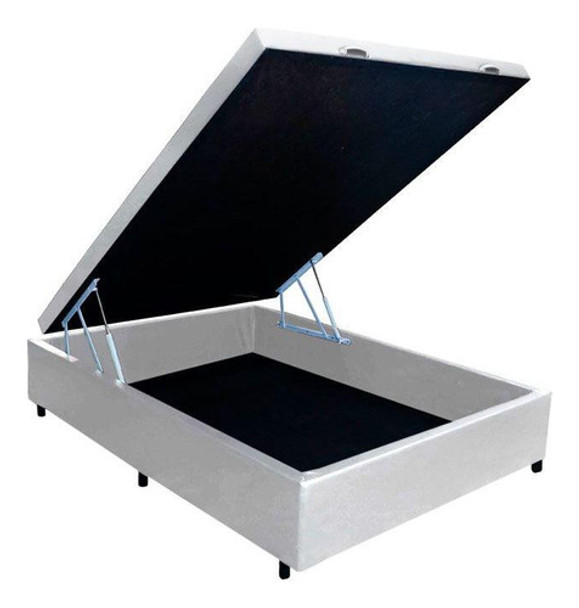 Cama Box Baú Casal Courino Branco (138x35)costa Rica 0