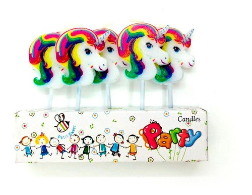 Velas Unicornios X 5 Unidades 0