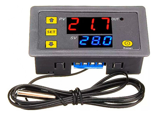 Termostato Digital Controle De Temperatura 12vdc C/ Termopar 0