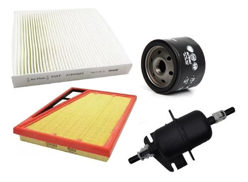 Kit 4 Filtros Original Fiat Cronos 1.3 Fiat 0