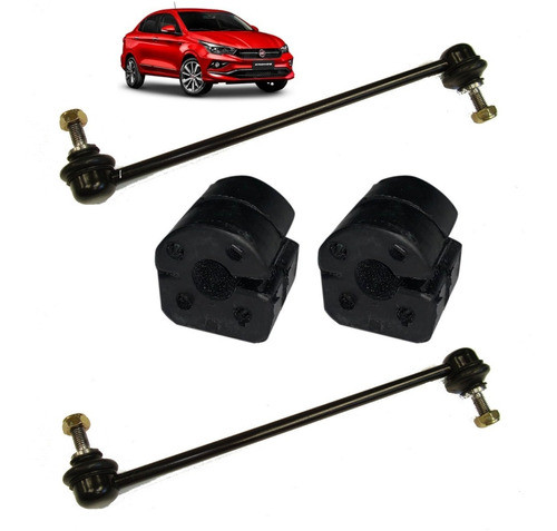 Kit 2 Bieletas Y Bujes Barra Estabilizadora Fiat Cronos 0