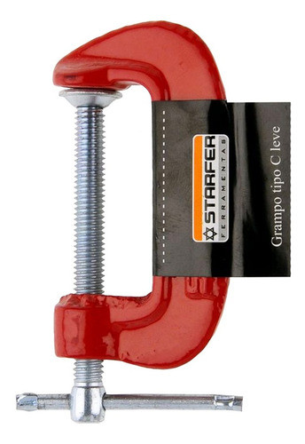 Grampo Marceneiro Leve Tipo C Starfer 2 Polegadas 0