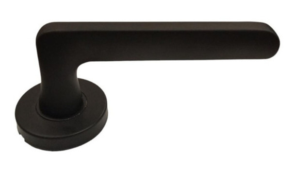 Pestillo Manija Plana Negro Ac. Inox - Ferrejido 0