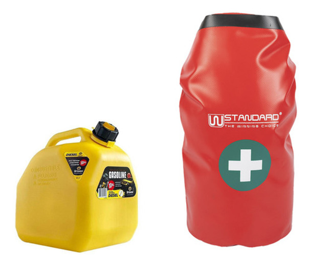 Botiquin Estanco Rojo + Bidon 10l Amarillo 0