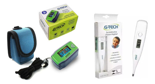 Kit Medidor De Saturação Infantil Com Termometro G-tech 0