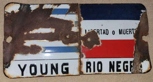 Chapa Esmaltada  Young Rio Negro 0