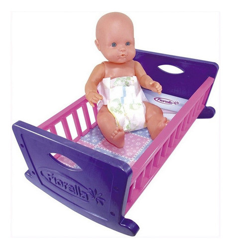 Bebe Plastisol Con Cuna Fiorella Ploppy 368190 0