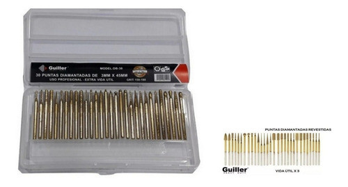 Juego De 30 Puntas Diamantadas Minitorno Guiller 0