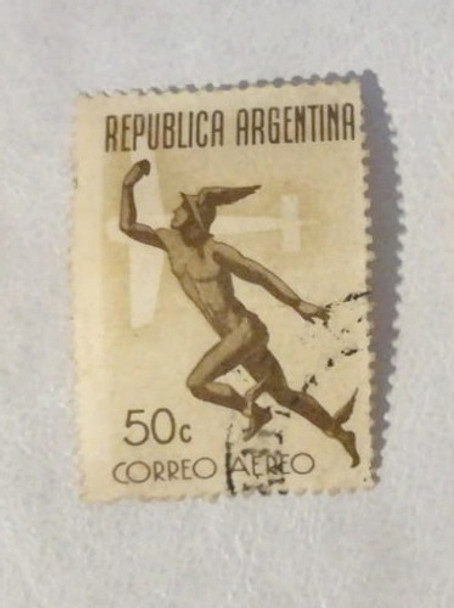Estampilla Correo Aéreo Republica Argentina C44 1942 0