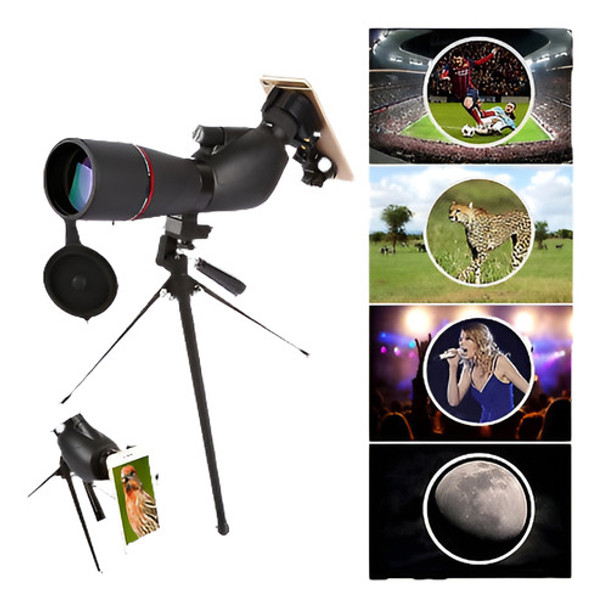 Telescopio Con Trípode + Soporte De Teléfono 0