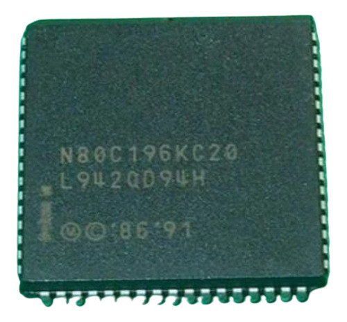 Microcontrolador N80c196kc20 80c196 Intel Plcc68 20mhz 0