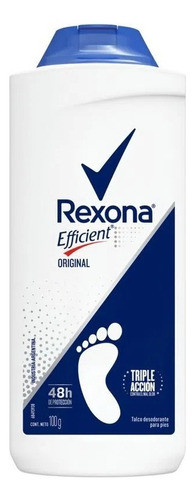 Rexona Efficient Original Talco Desodorante Para Pies X 200g 0