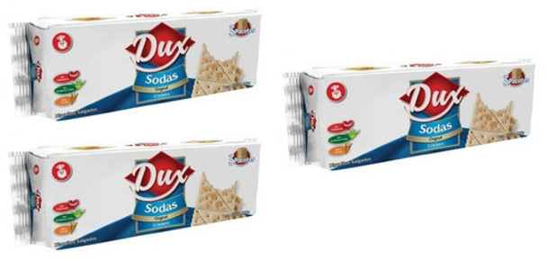 Kit 03 Biscoito Colombiano Dux Craker Sodas Original 300g 0