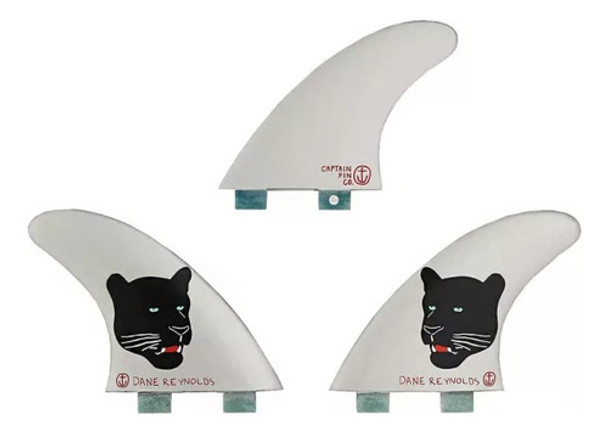 Quillas Tabla Surf Captain Fin Tri-set Sistema Fcs Riders 0