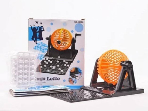 Bingo Lotto Loteria Con Bolillero Y 12 Cartones Familia. 0