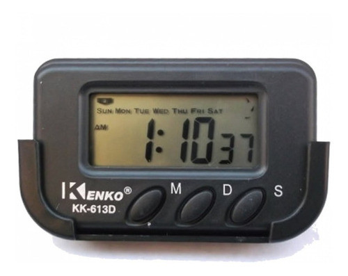 Kit 5 Relógio Digital Portátil Kenko Car Clock Automotivo 0