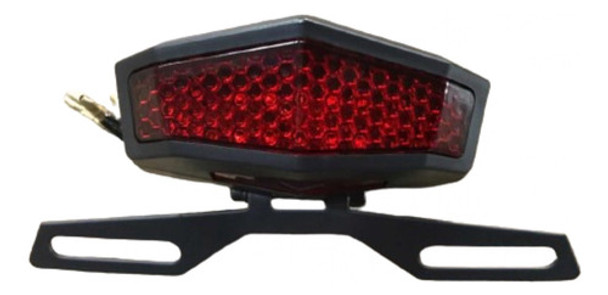 Farol Trasero Led Adaptable Con Porta Matrícula Metal 0