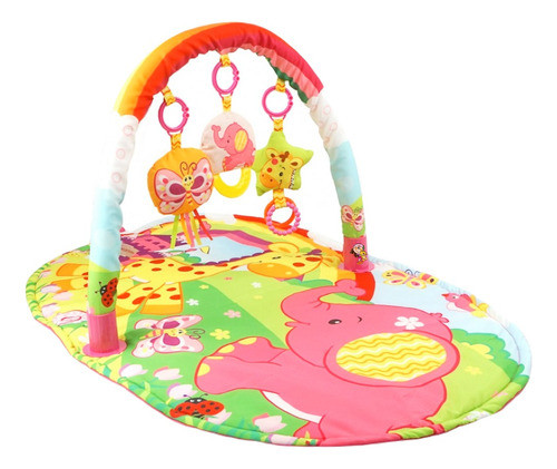 Gimnasio Didáctico Para Bebé Sonajero Colgantes Rosa 0