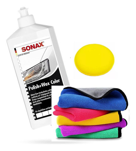 Sonax Polish & Wax Cera Blanca+ Micro 40x30cm + Aplicador W1 0