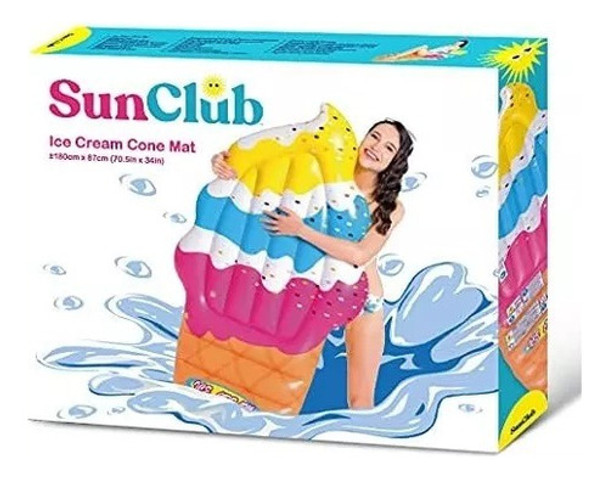 Inflable Colchoneta Helado En Cucurucho 180cm Pileta 0 Inflable Colchoneta Helado En Cucurucho 180cm Pileta 0