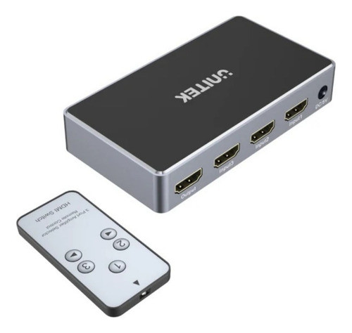 Switch Unitek Hdmi 4k 3 Puertos Control 3 Entradas, 1 Salida 0