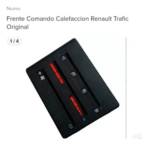 7700775108 Frente Comando Calefacion Trafic Original 0