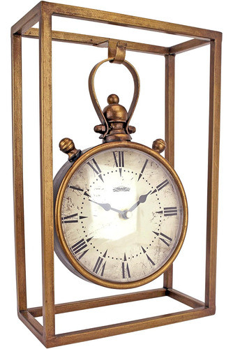 Diseño Toscano Industrial Age Mantel Reloj 0