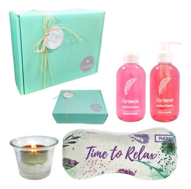 Gift Set Aroma Caja Regalo Box Rosas Kit Relax Spa N45 Relax 0