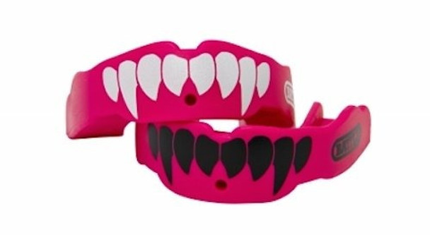 Battle Fang Mouth Guard (paquete De 2), Rosa, Adulto 0