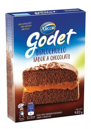 Bizcochuelochocolate Godet Pre Mezcla X480grs 0
