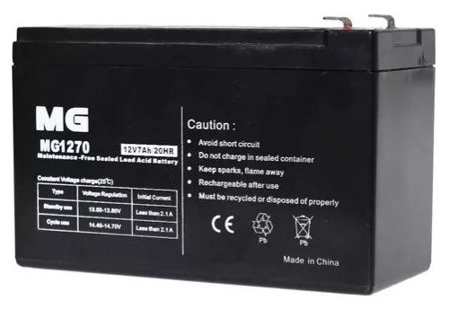 Batería De Gel 12v 7 Ah Mg Vapex 0