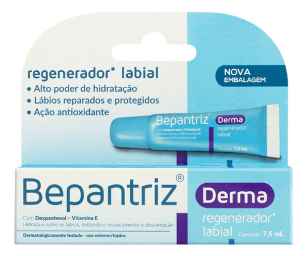 Protetor Labial Bepantriz Derma 7,5 Ml 0 Protetor Labial Bepantriz Derma 7,5 Ml 0