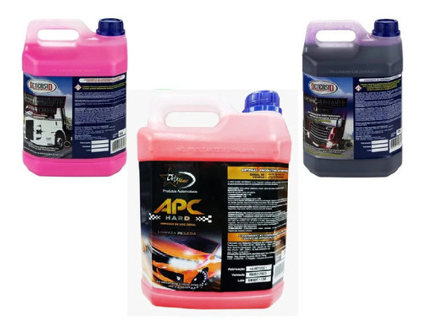Apc Hard Multiuso 5l + Ativado 5l + Solupan 5l - Ortemax 0