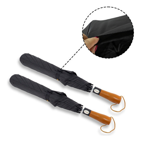 Guarda Chuva Automático Grande Reforçado Dois Tecidos 0